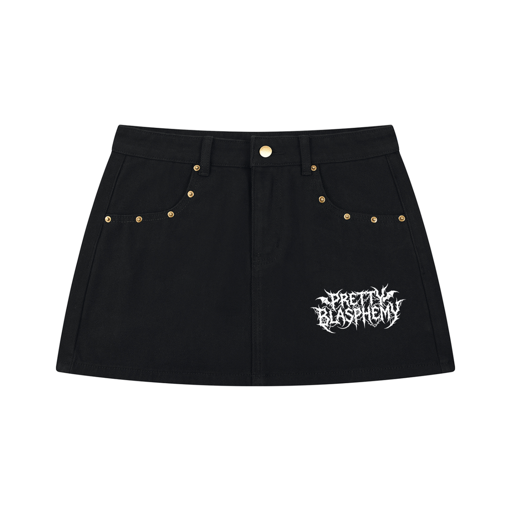 prettyblasphemy,logo,blasphemy,streetwear,goth,emo,fashion,skirt,short