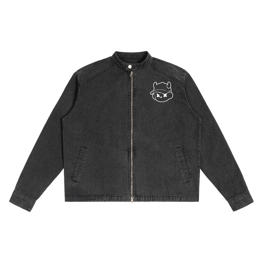 prettyblasphemy,knux,streetwear,jacket,coat,washed,denim,vintage
