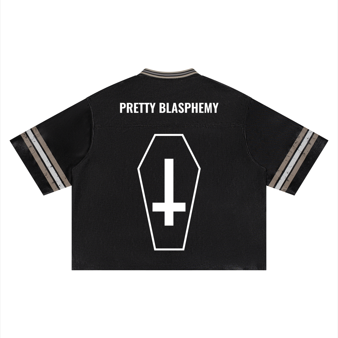 prettyblasphemy,insignia,invertedcross,cross,religion,religious,soccer,jersey,sports