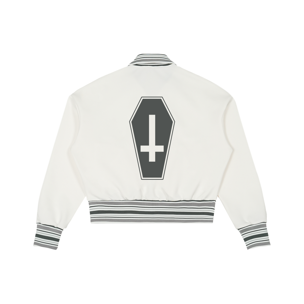 prettyblasphemy,streetwear,fashion,hypebeast,polo,preppy,varsity,jacket,sweater,sweatshirt,outerwear,invertedcross,cross,religion,religious,logo,christian,christianity