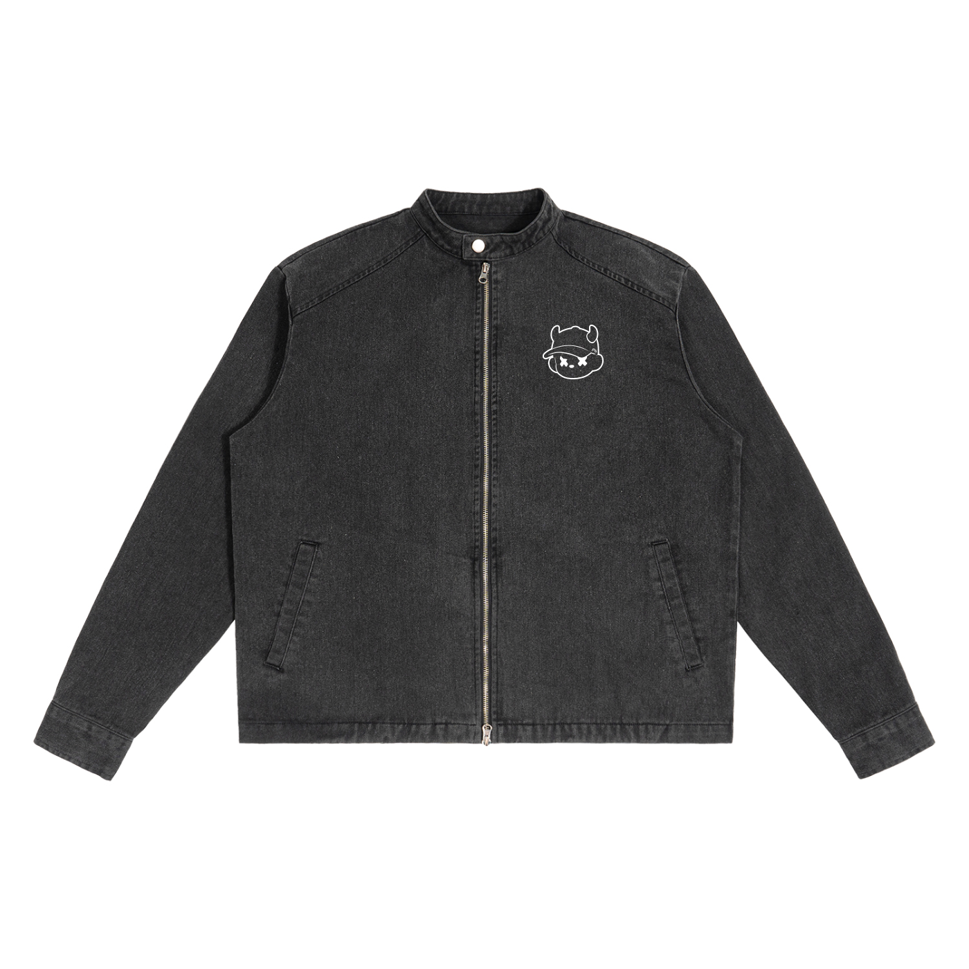 prettyblasphemy,knux,streetwear,jacket,coat,washed,denim,vintage