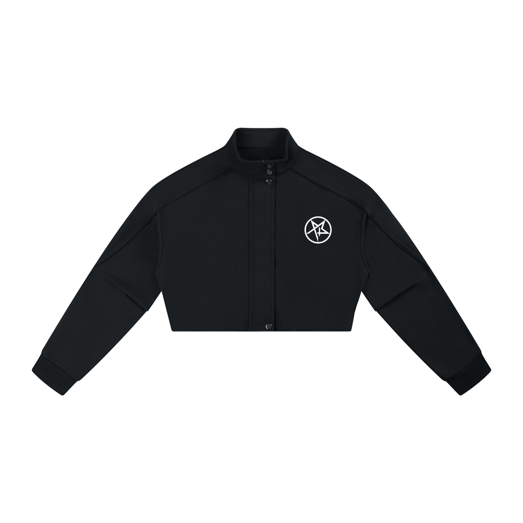 prettyblasphemy,blasphemy,pentagram,occult,streetwear,fashion,coat,cropped
